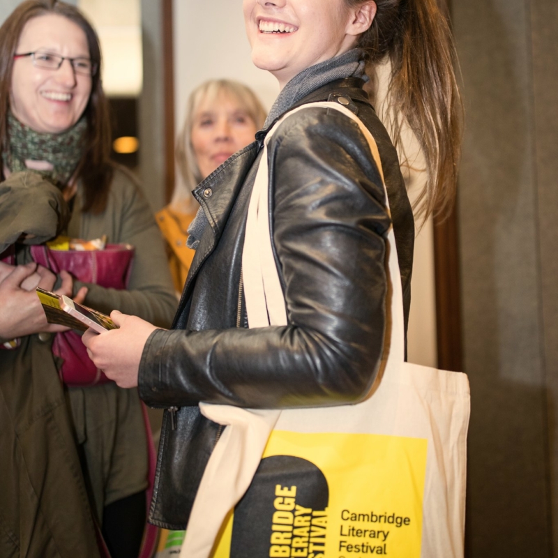 young lady with CLF bag