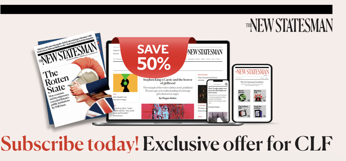 New Statesman 50% promo