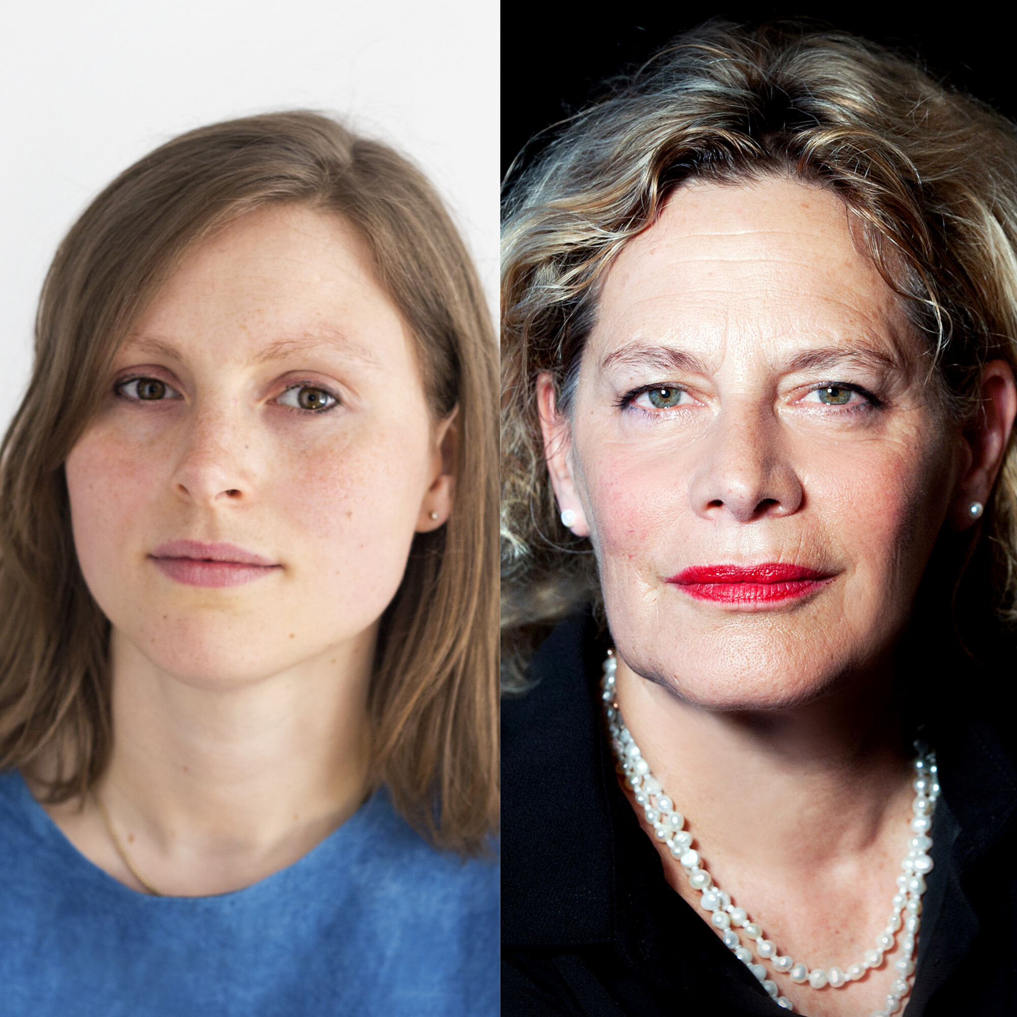 Headshots of Francesca Wade and Deborah Levy